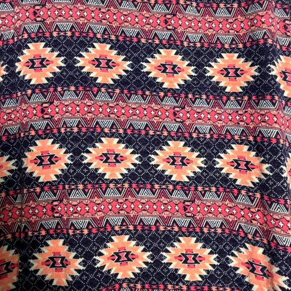 LIVING DOLL Los Angeles Y2K Aztec Maxi Skirt, Fold Over Waist, Size: M - Picture 5 of 8